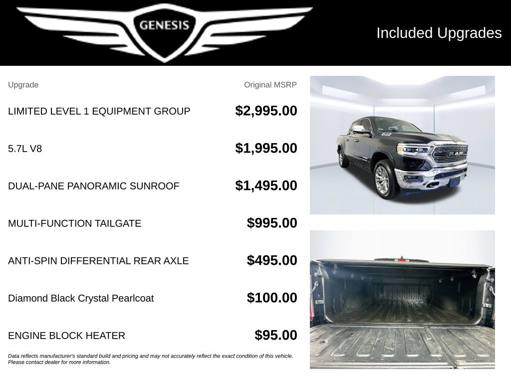 Used 2020 RAM 1500 Limited AWD/4WD image 2