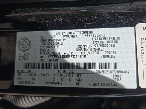 Used 2023 Ford F150 XLT w/ Equipment Group 302A High AWD/4WD image 10
