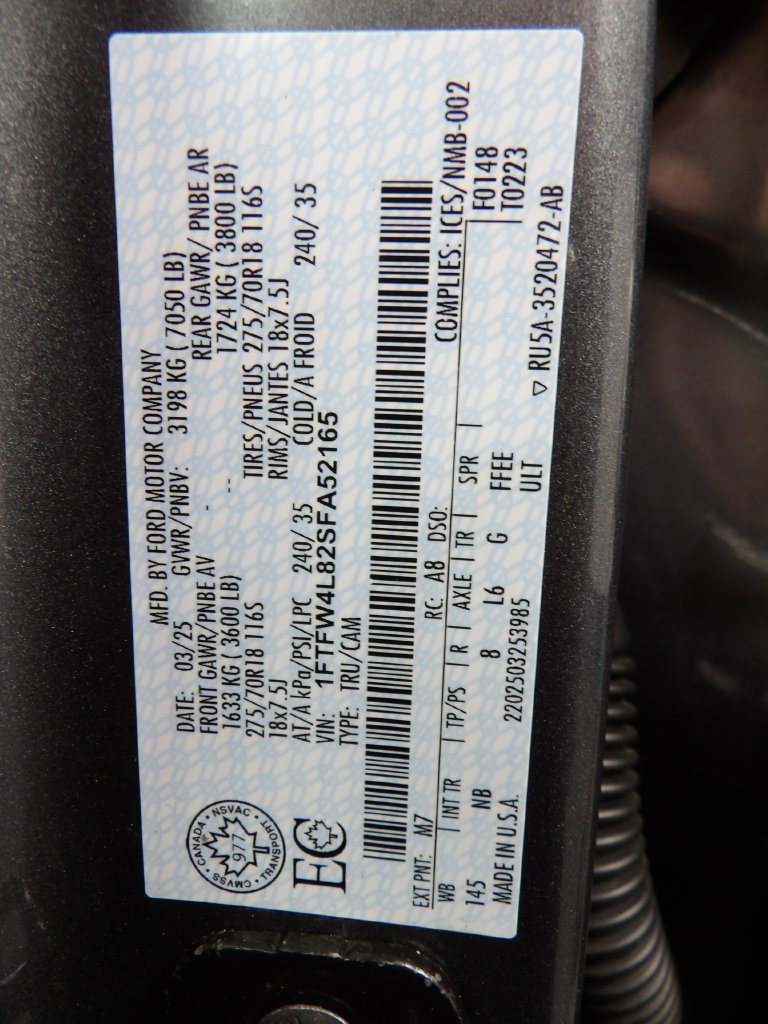 Used 2025 Ford F150 Tremor w/ Equipment Group 402A High AWD/4WD image 58