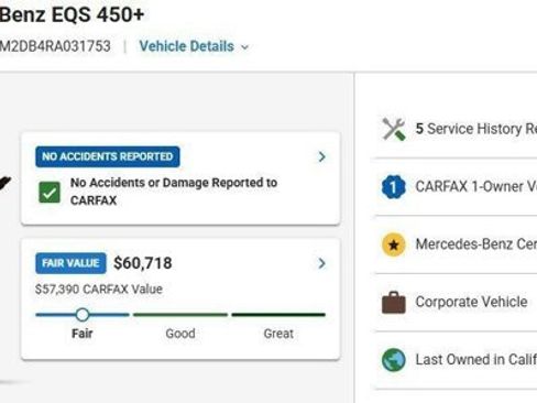 Certified 2024 Mercedes-Benz EQS 450+ SUV image 3
