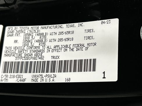 Used 2023 Toyota Tundra TRD Pro AWD/4WD image 36