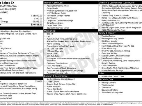 Certified 2026 Kia Seltos EX AWD/4WD image 33