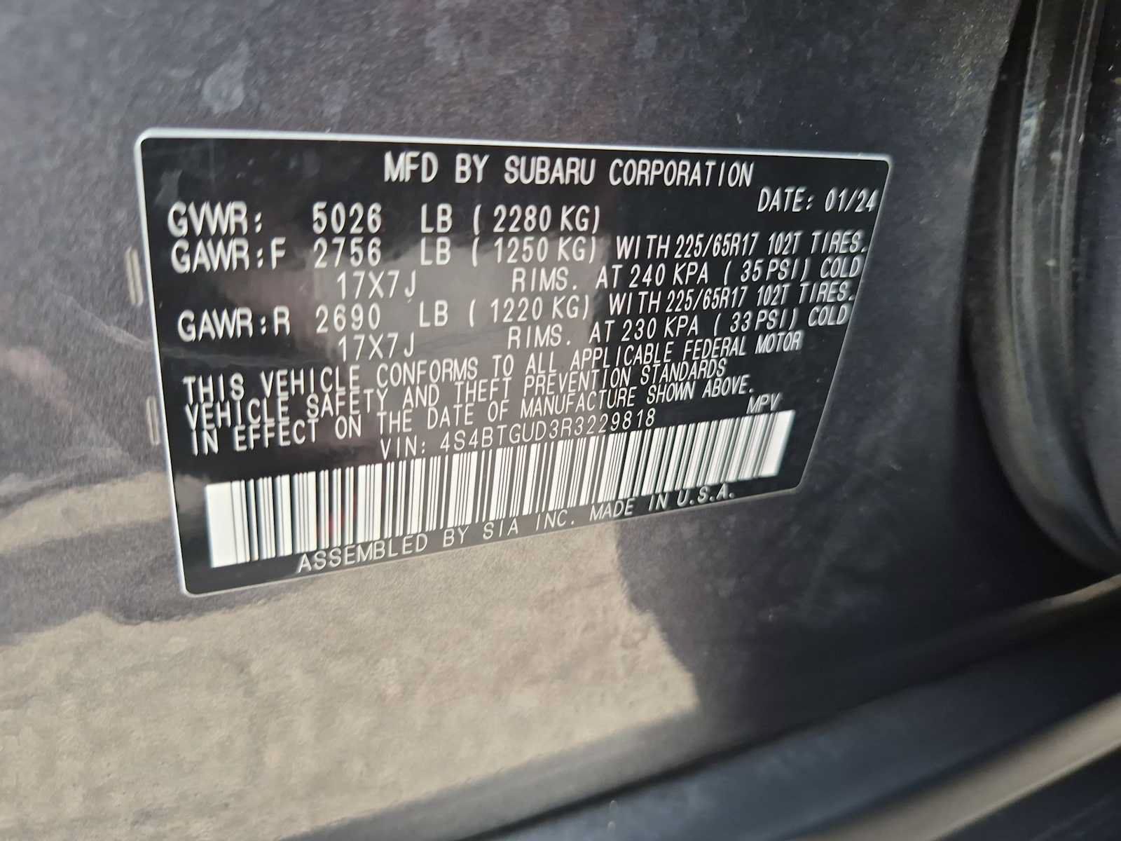 Certified 2024 Subaru Outback Wilderness AWD/4WD image 34