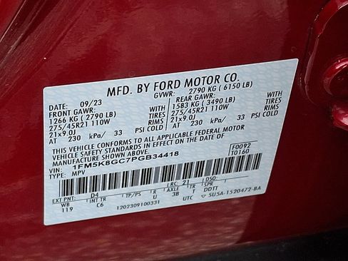 Certified 2023 Ford Explorer ST w/ Equipment Group 401A AWD/4WD image 27