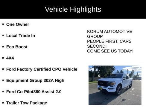 Certified 2023 Ford F150 XLT w/ Equipment Group 302A High image 4