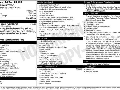 Used 2022 Chevrolet Trax LS w/ Tint and Cruise Package image 2