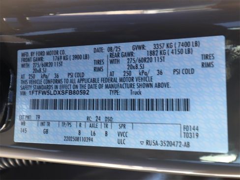 New 2025 Ford F150 Lariat w/ Equipment Group 502A High image 26