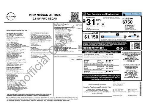 Used 2022 Nissan Altima 2.5 SV w/ SV Premium Package FWD image 11