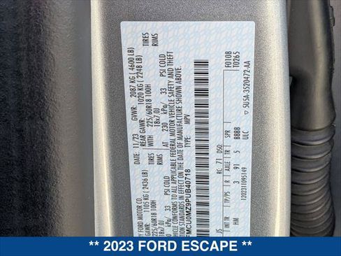 Used 2023 Ford Escape ST-Line w/ Equipment Group 301A FWD image 24