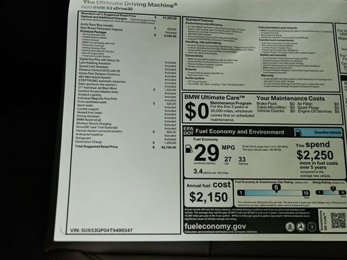 New 2026 BMW X3 xDrive30i w/ Premium Package AWD/4WD image 26