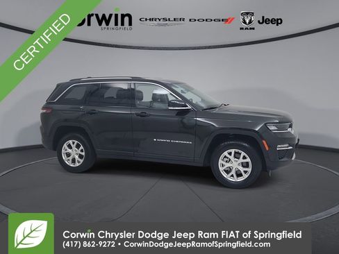 Certified 2023 Jeep Grand Cherokee Limited w/ Trailer Tow Prep Group (B) image 1