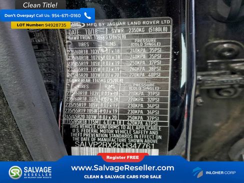 Used 2019 Land Rover Range Rover Evoque image 19