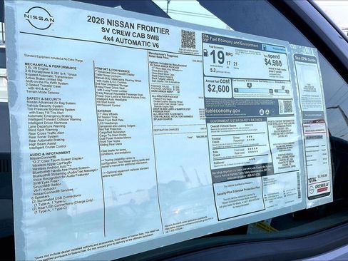 New 2026 Nissan Frontier SV image 15