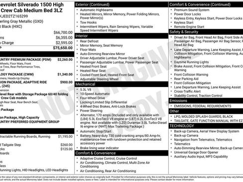 New 2026 Chevrolet Silverado 1500 High Country w/ High Country Premium Package image 26