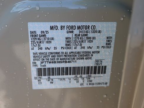 New 2025 Ford Maverick XL w/ Equipment Group 101A image 33