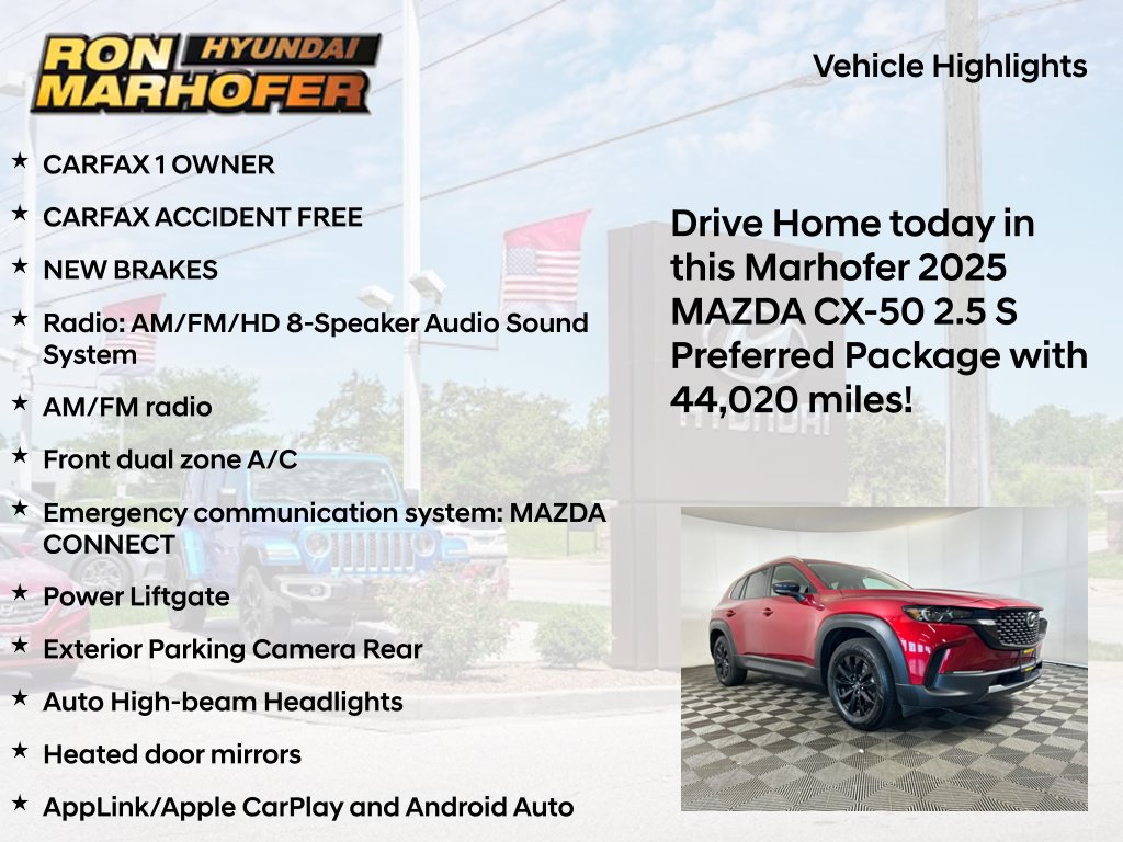 Used 2025 MAZDA CX-50 AWD 2.5 S w/ Preferred Package image 14