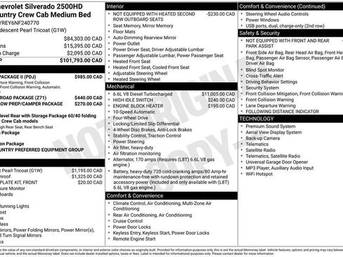 Used 2022 Chevrolet Silverado 2500 High Country w/ Safety Package II AWD/4WD image 2