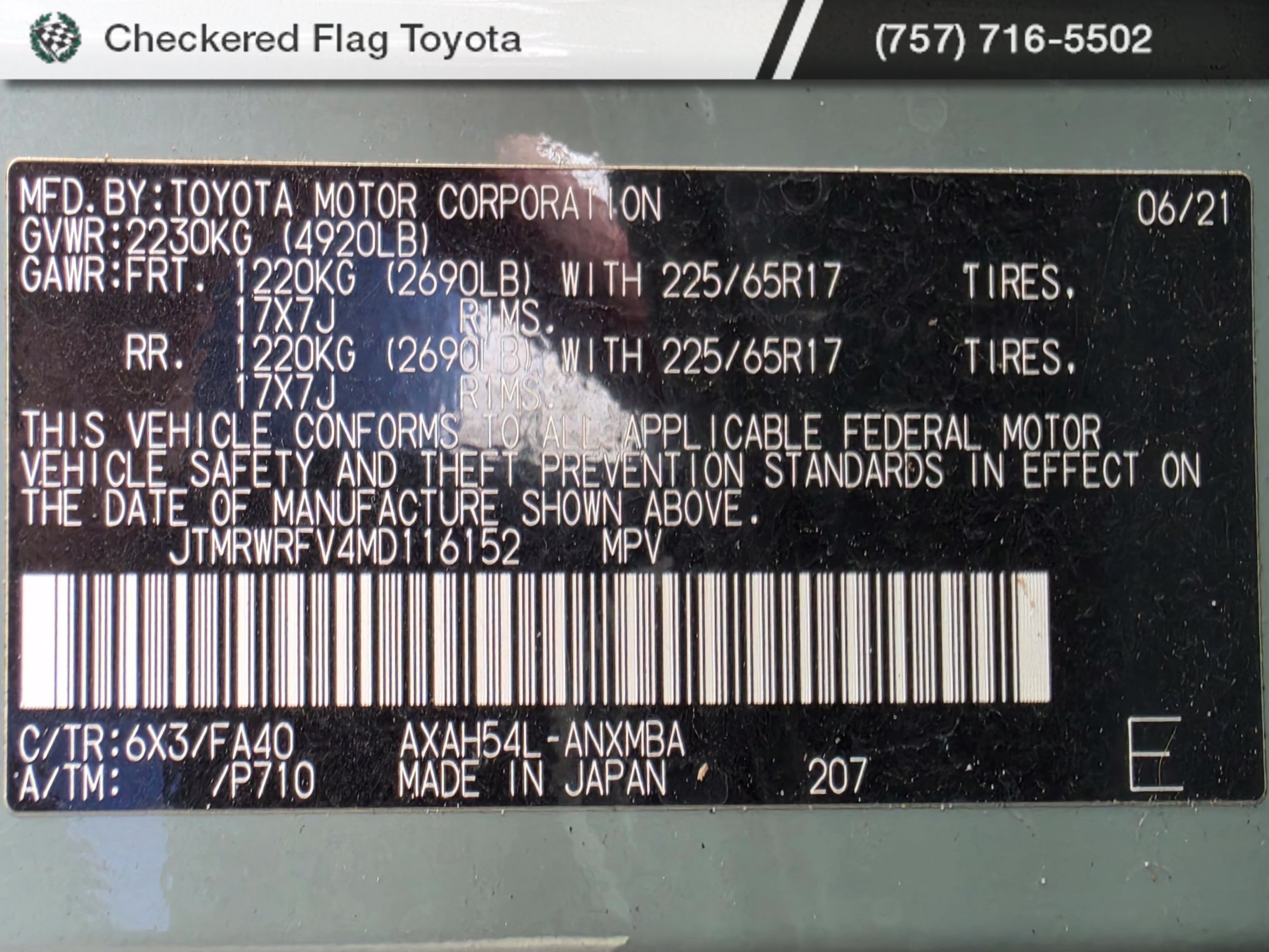 Used 2021 Toyota RAV4 XLE w/ Convenience Package AWD/4WD image 20
