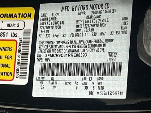 Used 2024 Ford Bronco Sport Outer Banks w/ Tech Package AWD/4WD image 34