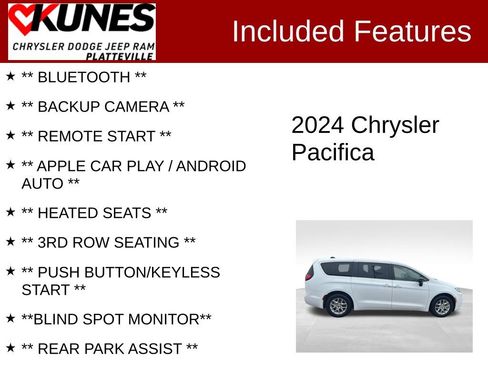 Used 2024 Chrysler Pacifica Touring-L FWD image 2