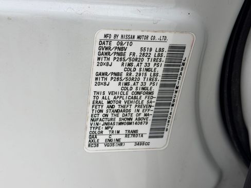 Used 2011 INFINITI FX35 AWD w/ Premium Pkg image 27