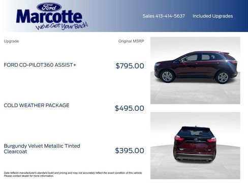Used 2020 Ford Edge SEL w/ Cold Weather Package AWD/4WD image 4