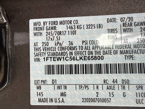 Used 2020 Ford F150 XLT w/ Equipment Group 301A Mid RWD image 33