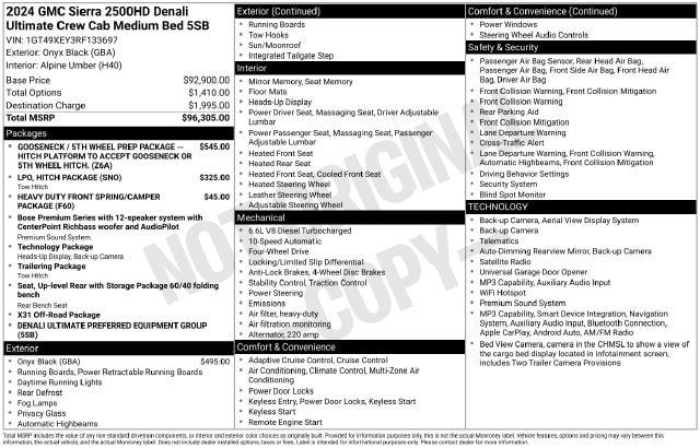 Used 2024 GMC Sierra 2500 Denali Ultimate AWD/4WD image 7
