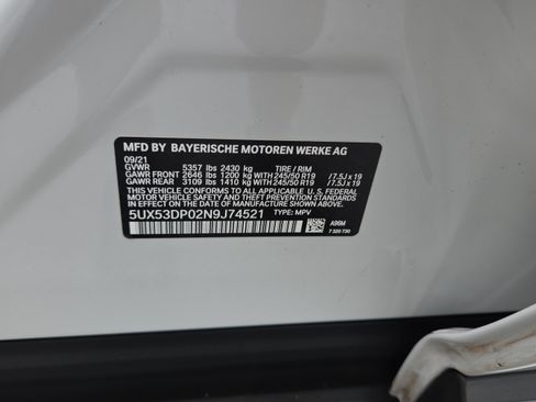 Used 2022 BMW X3 xDrive30i w/ Convenience Package AWD/4WD image 25