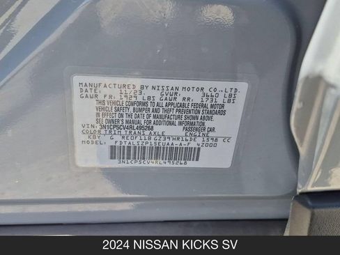 Used 2024 Nissan Kicks SV FWD image 24