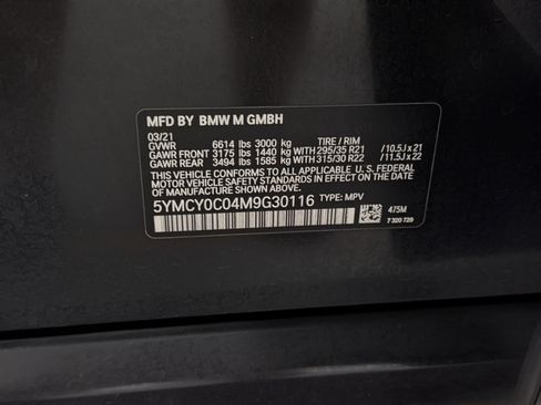 Used 2021 BMW X6 M w/ Competition Package AWD/4WD image 27