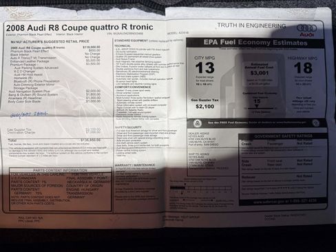 Used 2008 Audi R8 V8 image 37