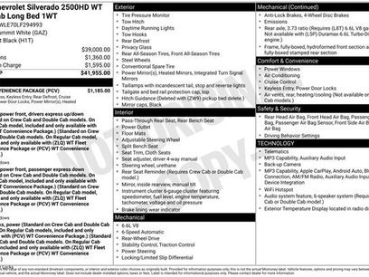 Used 2020 Chevrolet Silverado 2500 W/T w/ WT Convenience Package