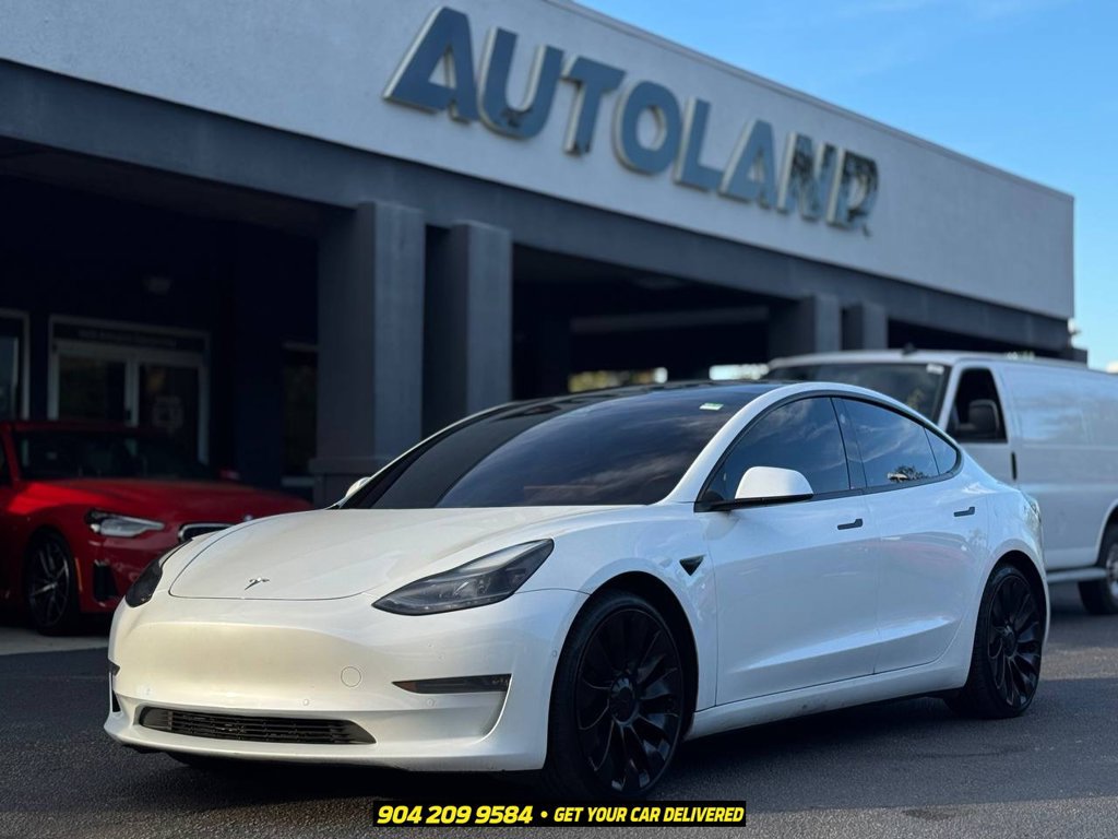 Used 2021 Tesla Model 3 Performance AWD/4WD image 1