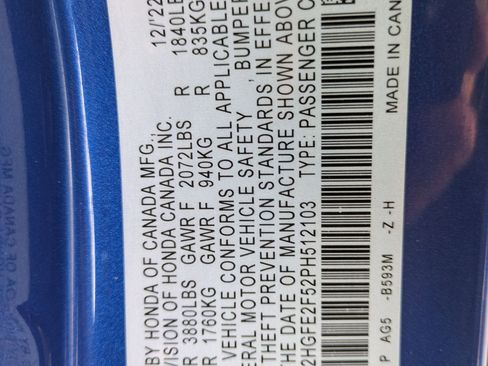 Certified 2023 Honda Civic Sport image 32