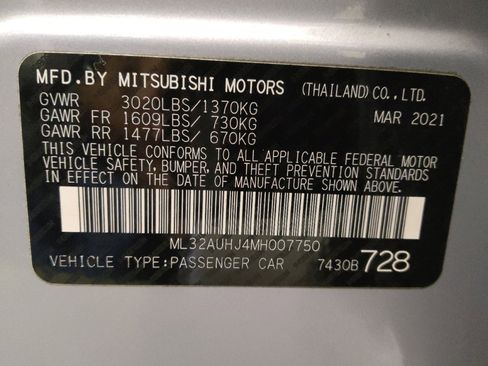 Used 2021 Mitsubishi Mirage LE image 33