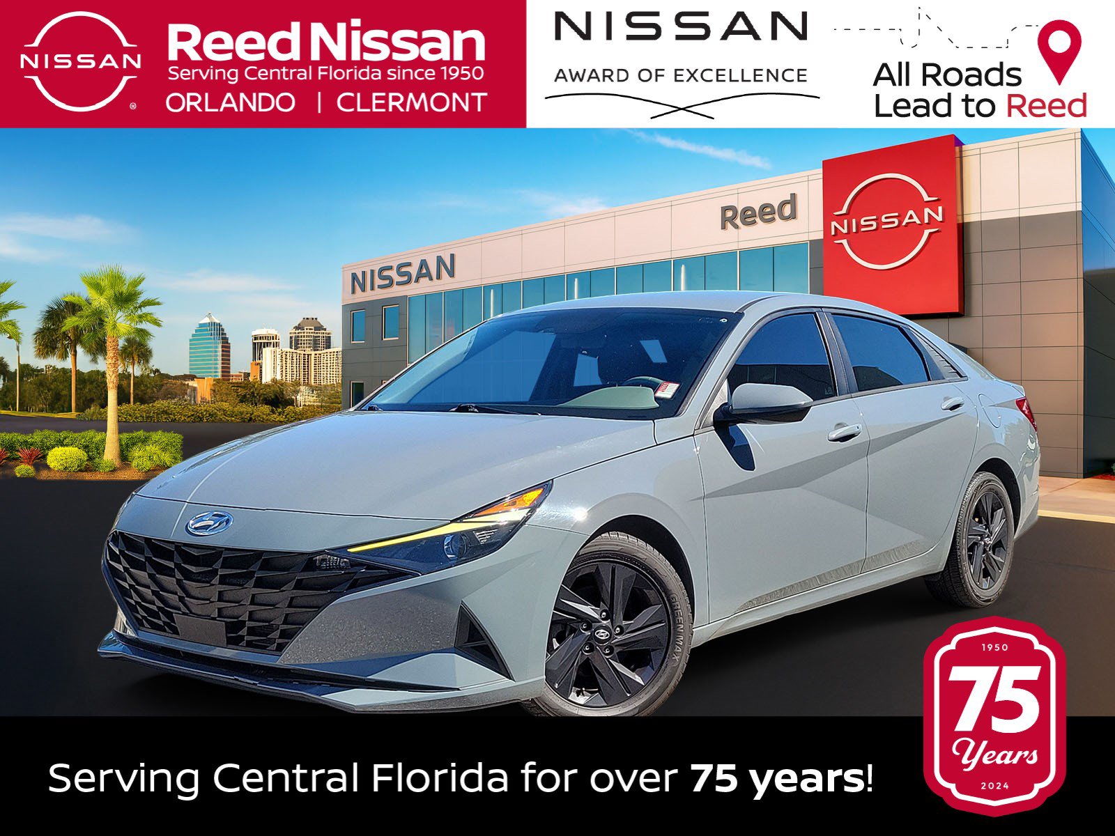 Used 2021 Hyundai Elantra SEL w/ Convenience Package FWD image 1