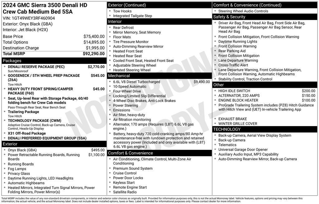 Certified 2024 GMC Sierra 3500 Denali w/ Denali Reserve Package AWD/4WD image 37