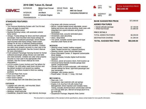 Used 2019 GMC Yukon XL Denali w/ Denali Ultimate Package image 52