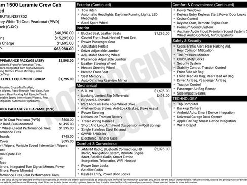 Used 2020 RAM 1500 Laramie w/ Sport Appearance Package image 6