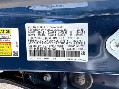 Used 2025 Honda Civic Sport image 16