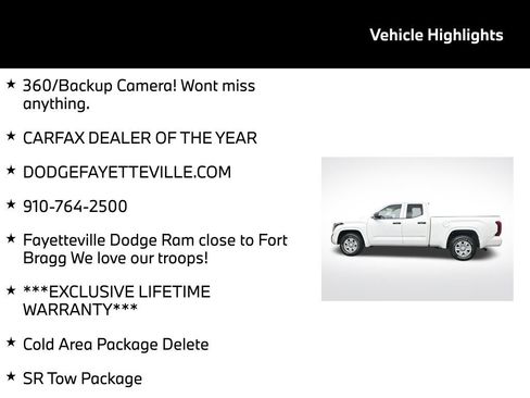 Used 2022 Toyota Tundra SR w/ SR Tow Package RWD image 5