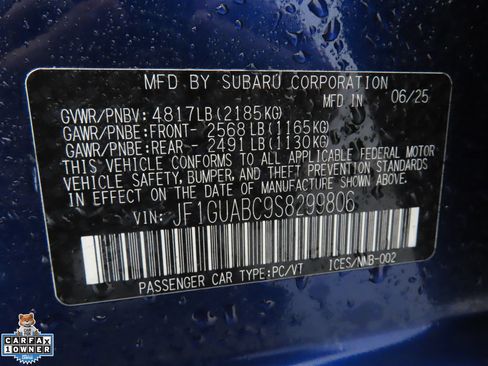 Certified 2025 Subaru Impreza 2.0i AWD/4WD image 26