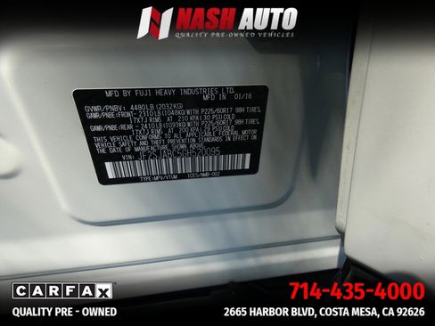 Used 2016 Subaru Forester 2.5i w/ Alloy Wheel Package image 77