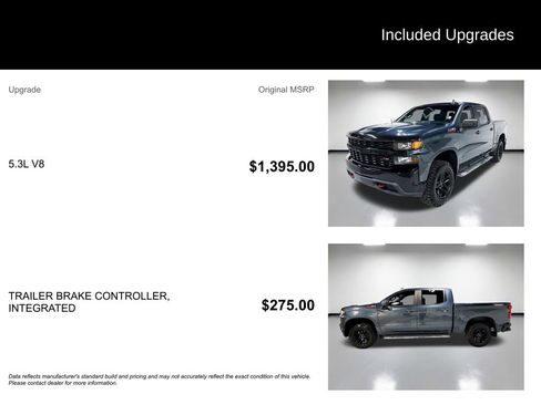 Used 2021 Chevrolet Silverado 1500 Custom Trail Boss AWD/4WD image 7