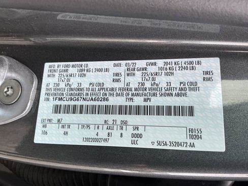 Used 2022 Ford Escape SE image 47