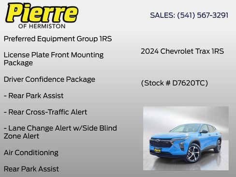 Used 2024 Chevrolet Trax RS w/ Driver Confidence Package FWD image 6