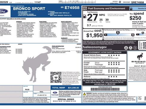 Used 2025 Ford Bronco Sport Big Bend image 33