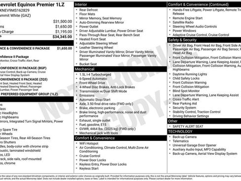 Used 2021 Chevrolet Equinox Premier FWD image 1