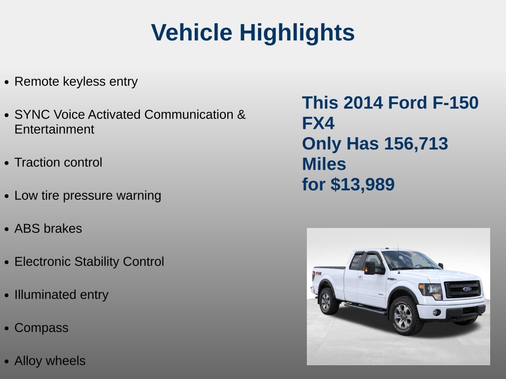 Used 2014 Ford F150 FX4 w/ Equipment Group 402A Luxury AWD/4WD image 5